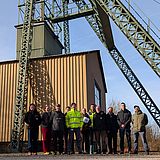 Gruppenfoto vor dem Ottiliae-Schacht